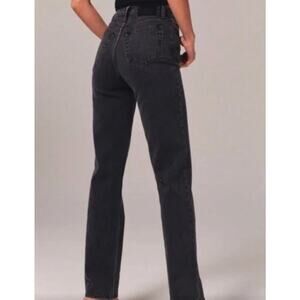 Abercrombie & Fitch Curve Love The 90s Straight Ultra High Rise Jeans Size 26